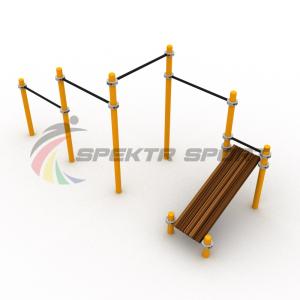 Купить Каскад турников со скамьей для пресса Воркаут SP WRK-12_76mm в Малмыже 