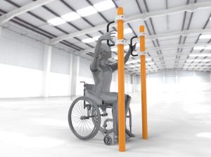 Купить Брусья параворкаут для подтягивания на коляске WRK-D07_76mm в Малмыже 