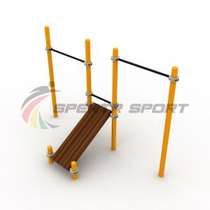 Купить Турники разновысотные Воркаут с лавочкой для пресса SP WRK-36_76mm в Малмыже 